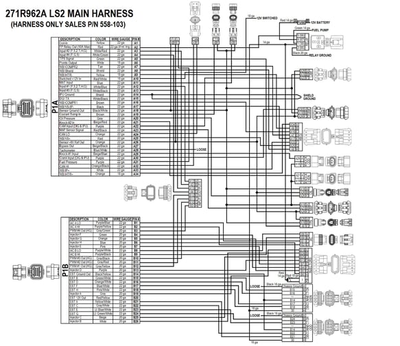 Ls2/3/7+ (58X/4X) Engine Main Harness